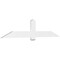 Ekena Millwork Eugene Architectural Grade PVC Gable Bracket, 84"W x 17 1/2"H x 2"D x 6"F, 5/12 Pitch GBP084X18X0206EUG00 - alternate 1